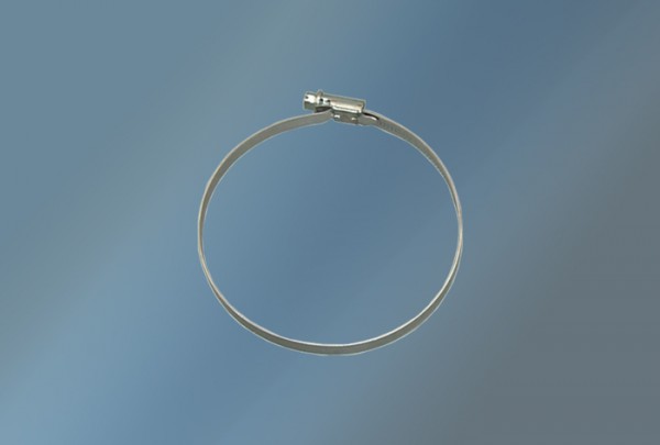 Schlauchklemme Durchmesser 140 -160 mm verzinkt rund mit Stellschraube